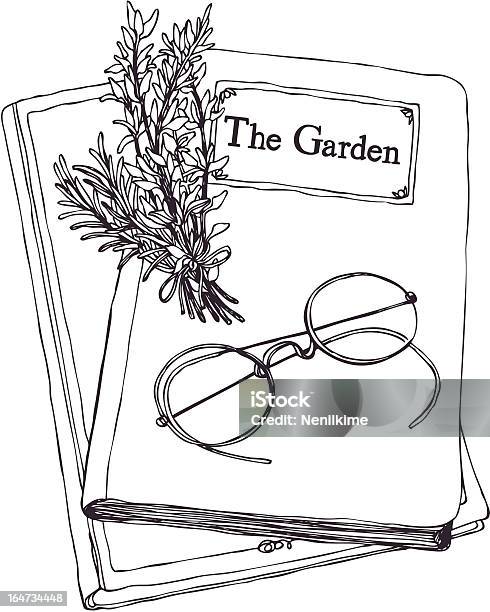 Herbsbooks Stock Illustration - Download Image Now - Black Color, Book, Botany