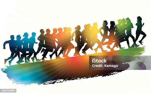 실행 직원관리 달리기에 대한 스톡 벡터 아트 및 기타 이미지 - 달리기, 트랙 경기, 건강한 생활방식