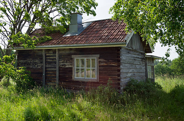 istock Scandinavia Red Wooden House 164739057