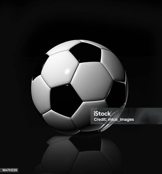 3 D Pelota De Fútbol Foto de stock y más banco de imágenes de Blanco y negro - Blanco y negro, Pelota de fútbol, Artículos deportivos