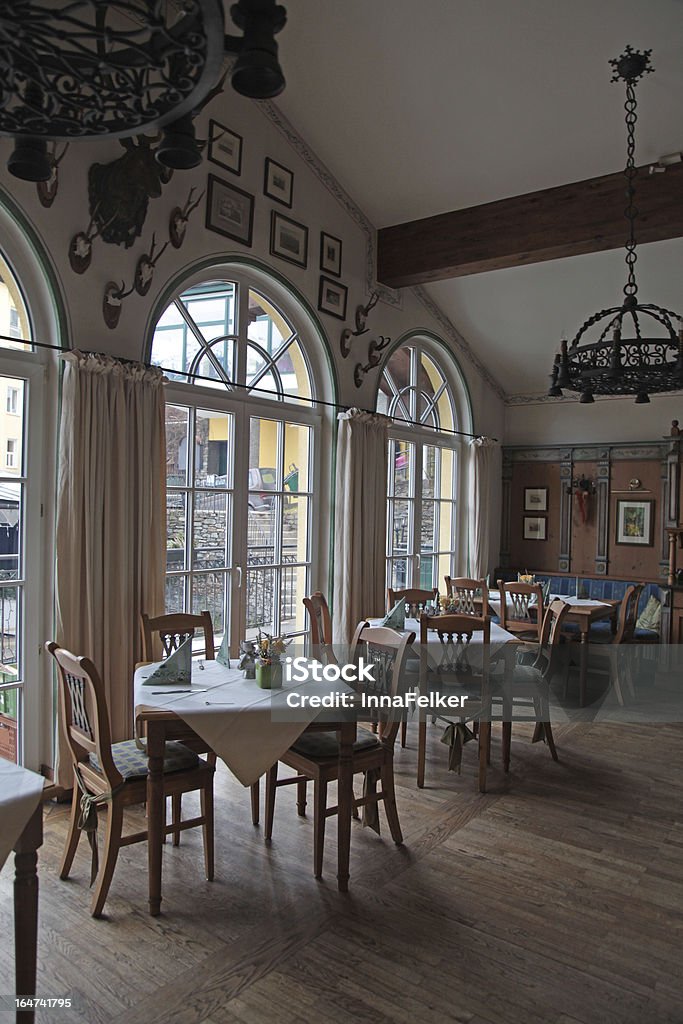 Interior of old restaurant in Austria Indoors Stock Photo