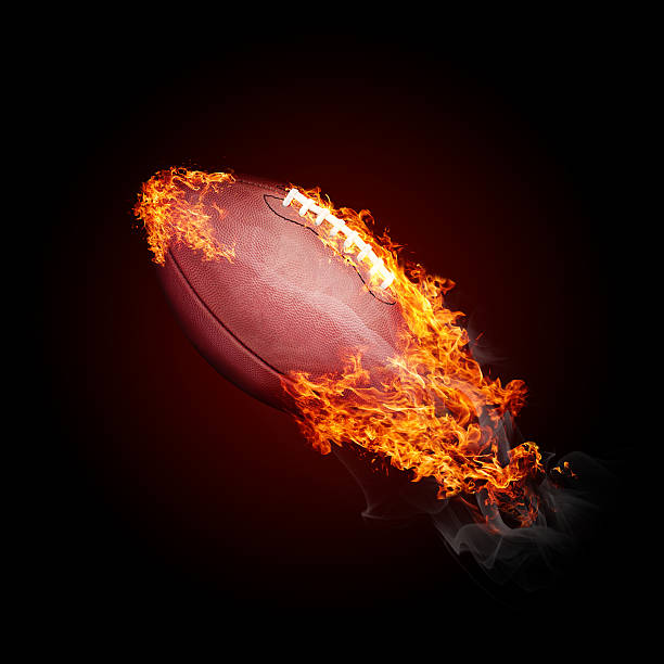 Objects on fire stock photo