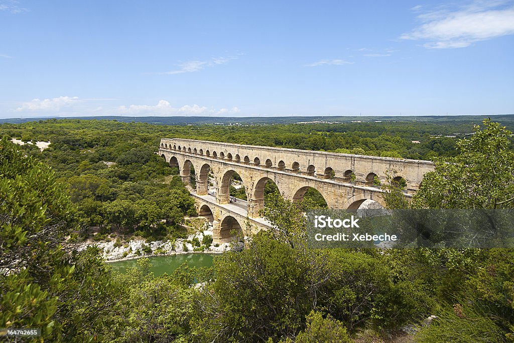 Ponte Ponte Gard - Royalty-free Aqueduto Foto de stock