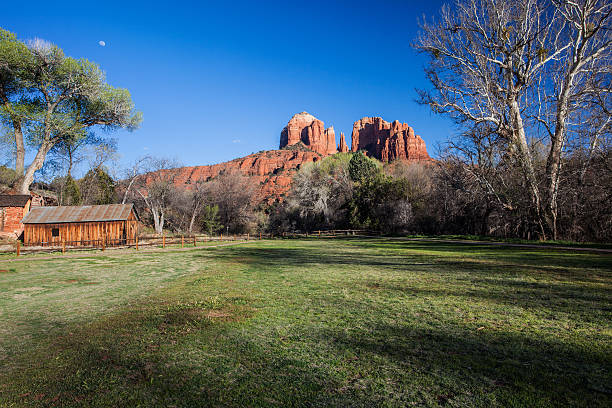istock Famous view of Cathedral rock during the day. 164751964