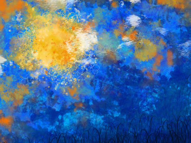 istock Night light abstract painting arts 1647620273