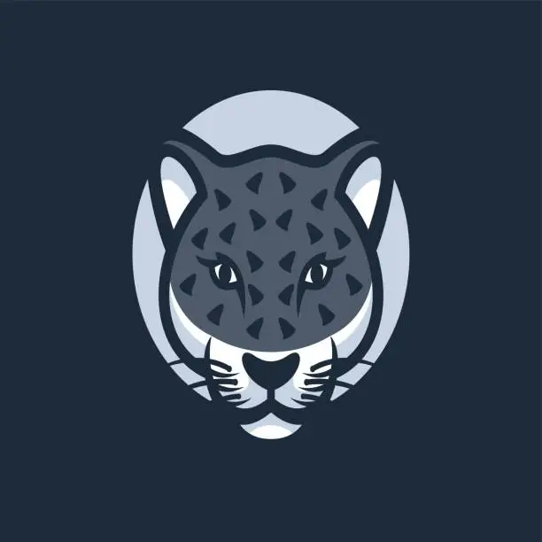 Vector illustration of Vector Illustration Panther Simple Mascot Style.