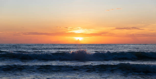 istock Strong wave beach with sunset sky at Phuket, Thailand. 1647644355