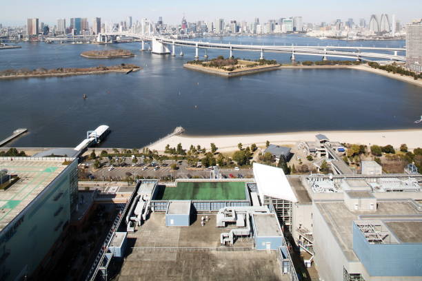 istock Skyline of Tokyo, Japan, with Rainbow Bridge 164764521