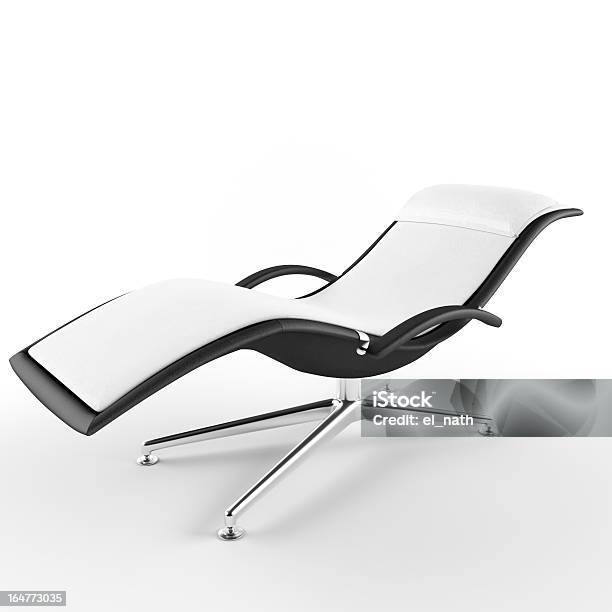 Sillón En Un Fondo Blanco 3d Foto de stock y más banco de imágenes de Cromo - Metal - Cromo - Metal, Cuadrado - Composición, Cómodo - Conceptos