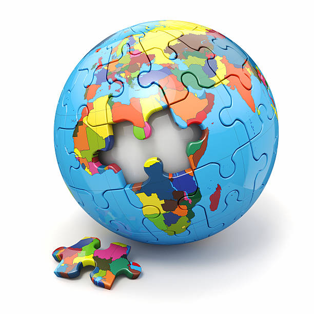 istock Concept of Globalization. Earth puzzle. 3d 164773045
