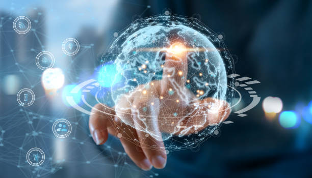 istock Human hand with digital technology link internet connection, earth, global, world, financial and banking, online communication, digital link tech, metaverse, business, big data analytics, intelligence 1647738020