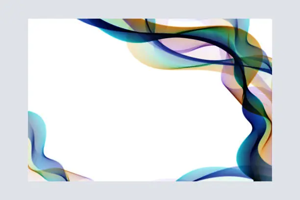 Vector illustration of Abstract Curve Header Design Background