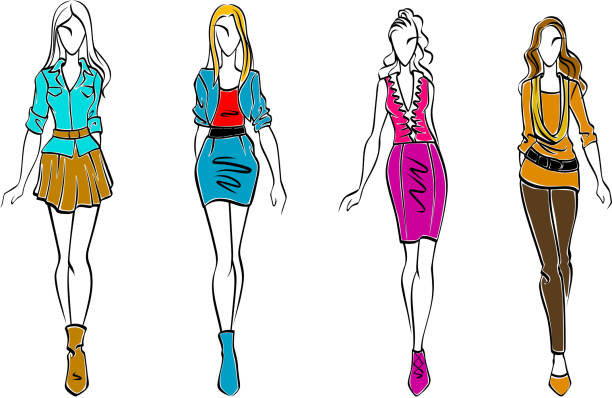 istock Fashion models in casual clothing 164779724