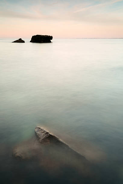 rocks on the horizon stock photo