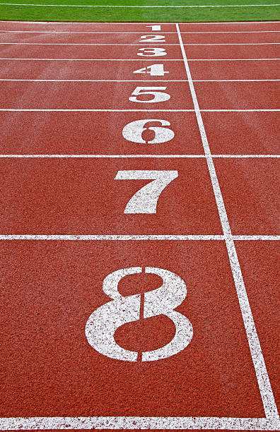 istock Starting grid of race track 164784094