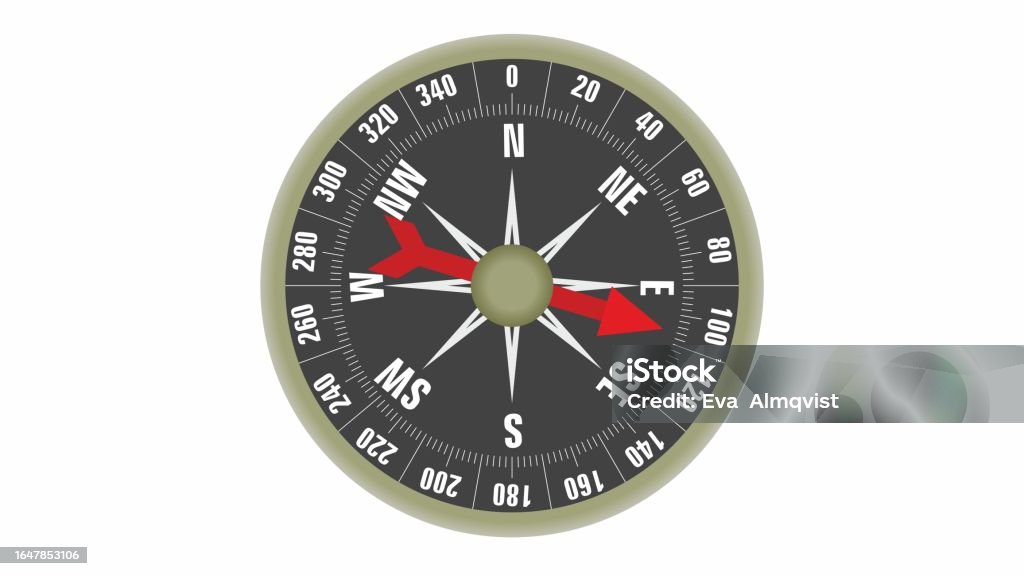 Compass Forward Compass Isolated Vector Illustration Stock Illustration - Download ...