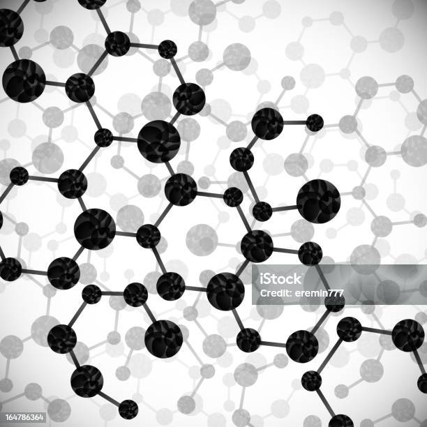 Dnamolekül Abstrakt Hintergrund Stock Vektor Art und mehr Bilder von Abstrakt - Abstrakt, Atom, Bildhintergrund