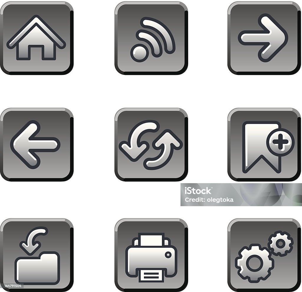 Bookmark Navigation Button Web Navigation Buttons Set Stock Illustration - Download Image Now ...