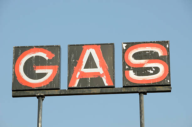 istock Grungy Gas Sign 164795376