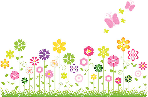 Spring Background vector art illustration