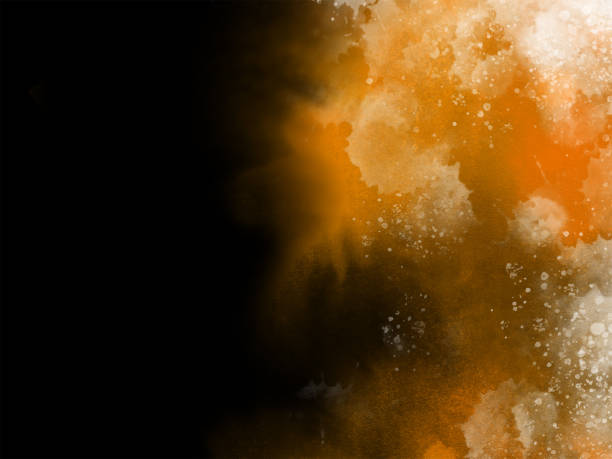 istock Orange watercolor splash 1648000379