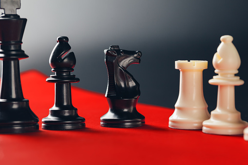 chess on board business concept