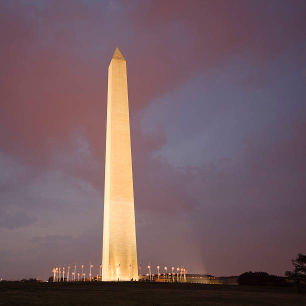 istock USA flag at the Washington Monument 164801787