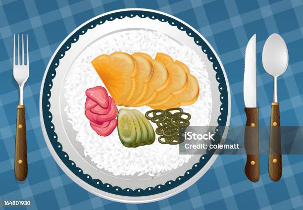 Jedzenie I Danie - Stockowe grafiki wektorowe i więcej obrazów Barwne tło - Barwne tło, Bez ludzi, Gorąco
