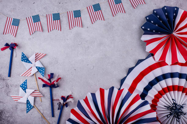 istock Labor Day celebration with USA flag 1648021826