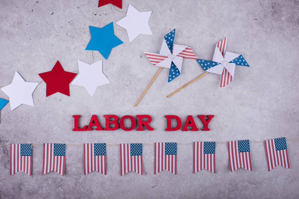 istock Labor Day celebration with USA flag 1648021853