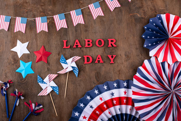 istock Labor Day celebration with USA flag 1648021926