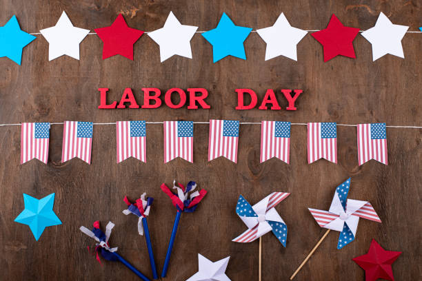 istock Labor Day celebration with USA flag 1648021950