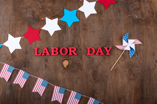 istock Labor Day celebration with USA flag 1648021952