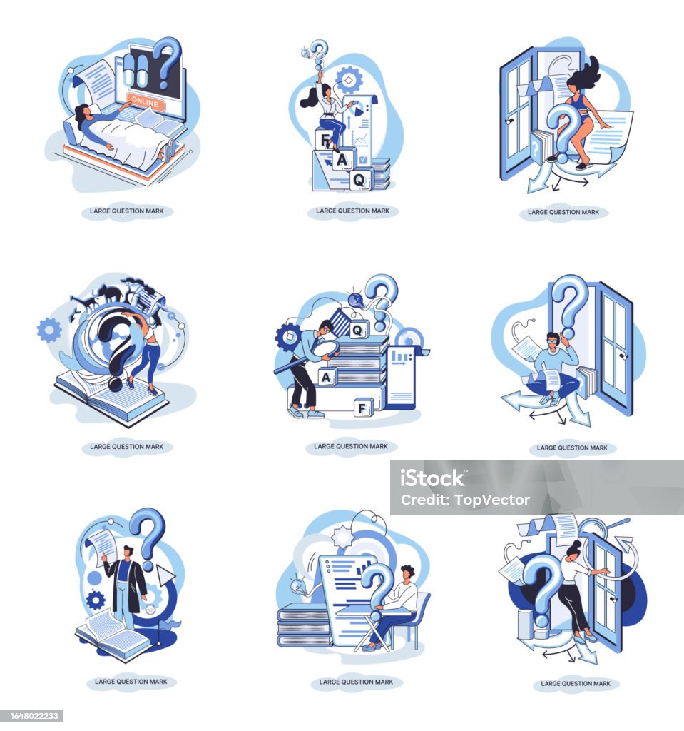 Ladge Question Mark Problem And Solution Concept Metaphor Ask Questions ...