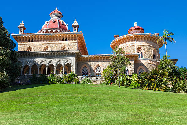 fairy tale palace of monserrate - sintra stockfoto's en -beelden