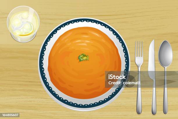Vetores de Sopa De Laranja Em Um Prato e mais imagens de Alimentação Saudável - Alimentação Saudável, Almoço, Clip Art