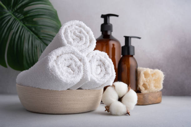 istock Set of bathroom accessories. 1648086565
