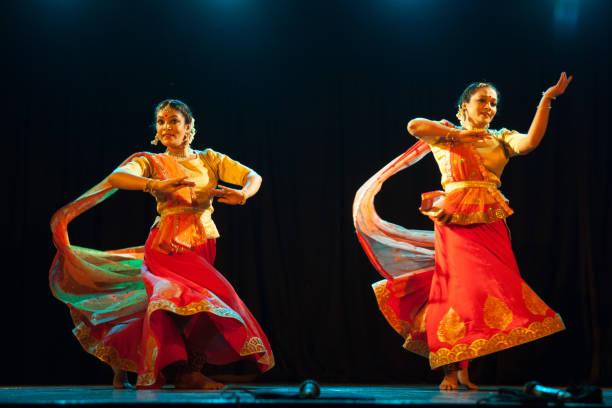 istock Kathak dancers with beautiful tradition kathak dresses 1648107468