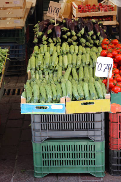 istock Zucchini Courgette Market 1648140554