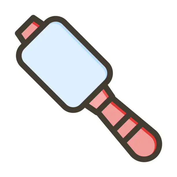 Vector illustration of Lint Roller Vector Thick Line Filled Colors Icon For Personal And Commercial Use.