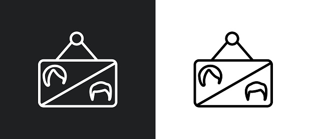 telepresence outline icon in white and black colors. telepresence flat vector icon from augmented reality collection for web, mobile apps and ui.