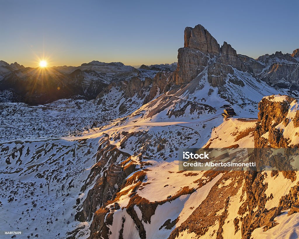 Tramonto Sulle Dolomiti - 로열티 프리 0명 스톡 사진