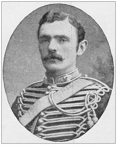 Antique image from British magazine: Lieutenant Colonel C J Long