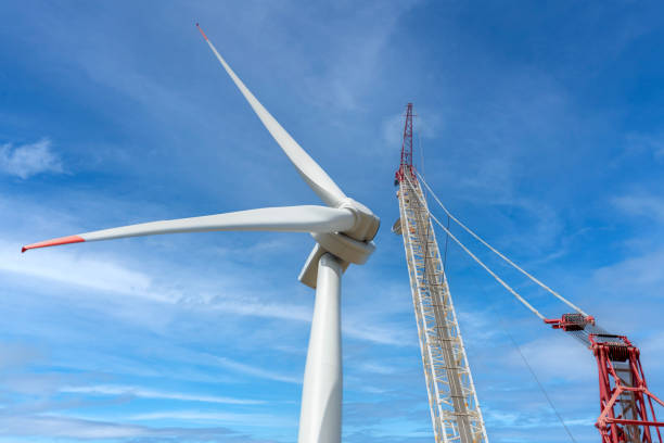 istock Installation of wind turbine 1648189027