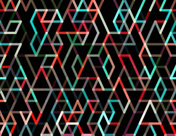 Vector illustration of seamless  abstract  rhombus  pattern
