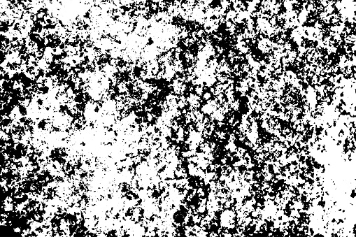 Vector grunge black and white background. Abstract surface texture old wall.