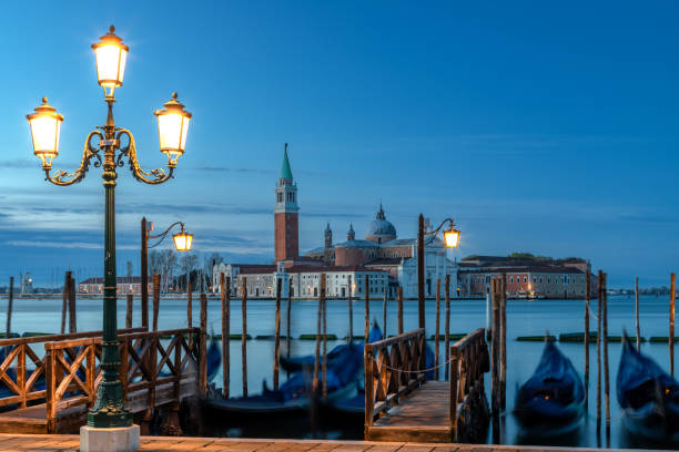 istock Gondolas in front of San Giorgio Maggiore in Venice 1648191736