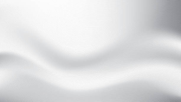 istock Abstract  white and gray color, modern design stripes background with geometric round shape, wavy pattern. Vector illustration. 1648191824