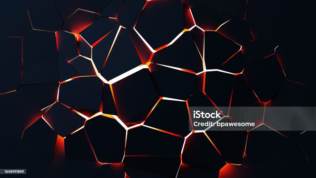 Rageometer Exploding Fractured Geometry Modern Abstract 3d Background With Crushing ...