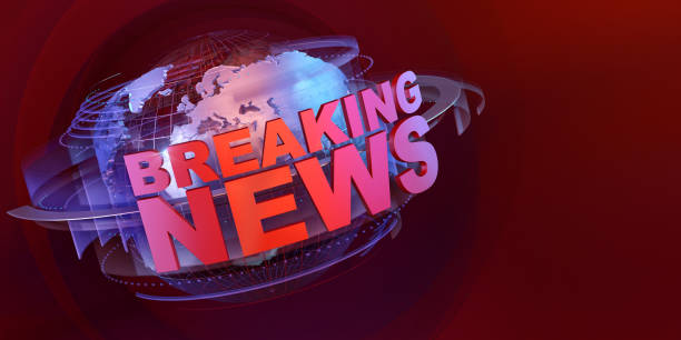 istock Breaking news live on world map globe background illustration design concept. 1648200266